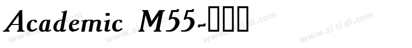 Academic M55字体转换